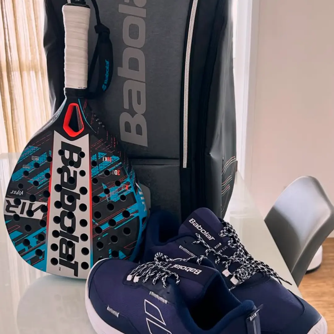 Aula de padel com professor Marcel